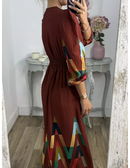 Vestido Nalea teja