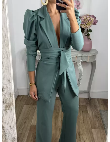 Conjunto Laras verdeagua