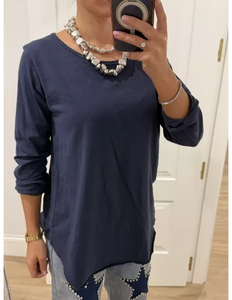 Camiseta Balance azul marino