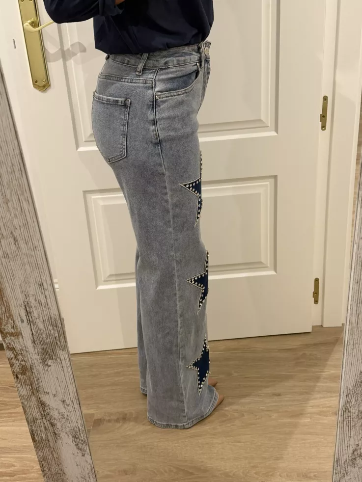 Jeans estrellas parte delantera