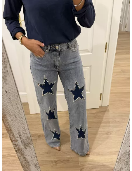 Jeans estrellas parte delantera