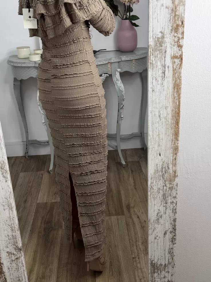 Vestido Raysa taupe