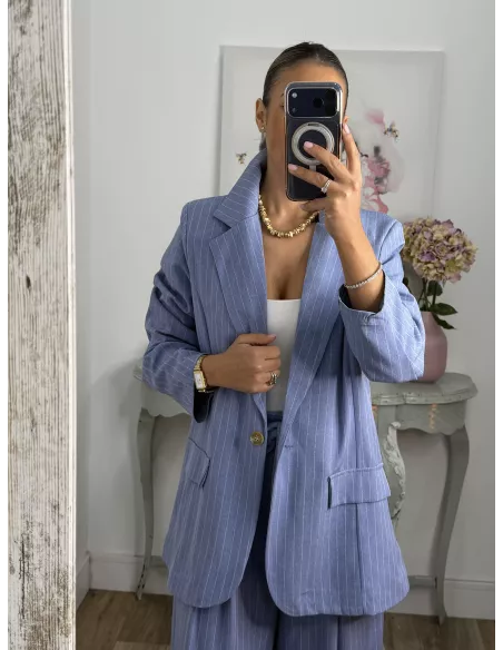 Traje de chaqueta Fidas azul