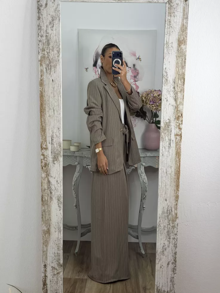 Traje de chaqueta Fidas taupe