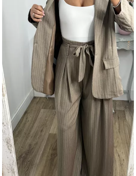 Traje de chaqueta Fidas taupe