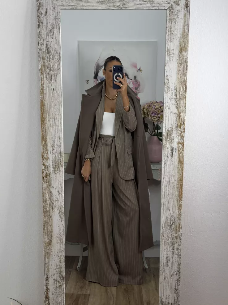 Traje de chaqueta Fidas taupe