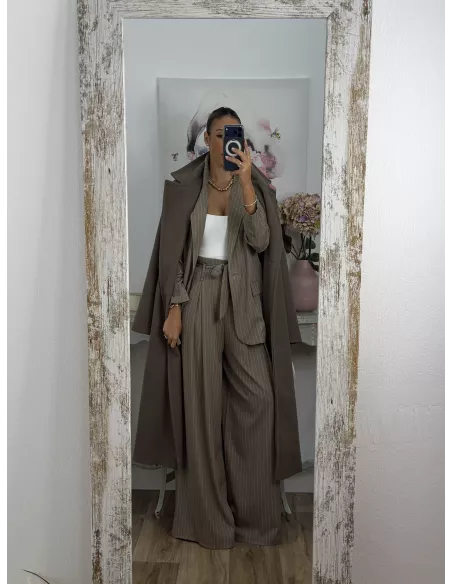 Traje de chaqueta Fidas taupe
