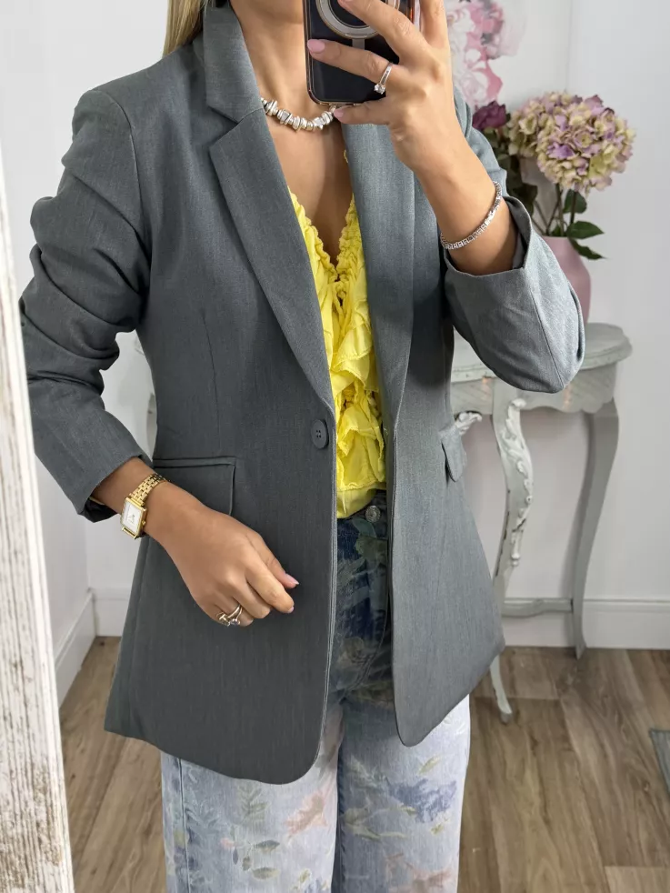 Chaqueta Amarenta gris verdeso