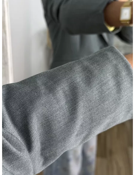 Chaqueta Amarenta gris verdeso