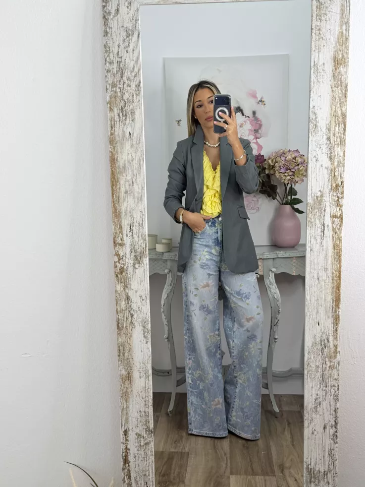 Chaqueta Amarenta gris verdeso