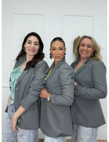 Chaqueta Amarenta gris verdeso