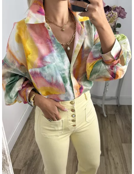 Colgantes doble eslabones con perla