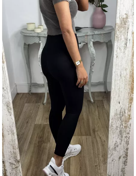 Leggins cintura cruzada negro