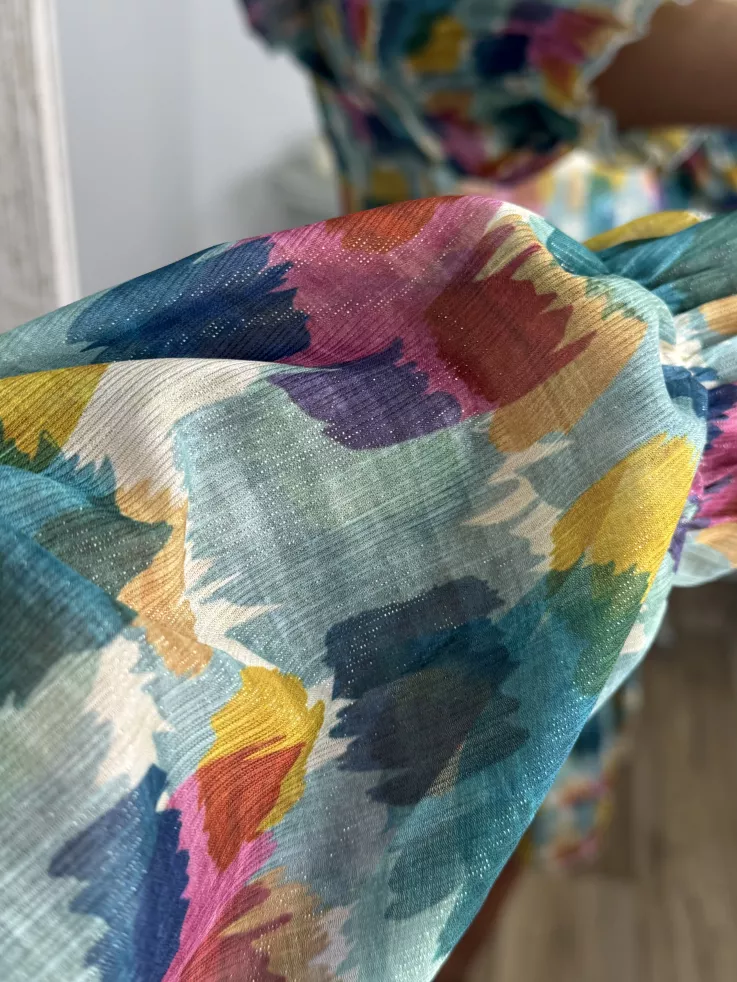 Vestido Colres tono verde