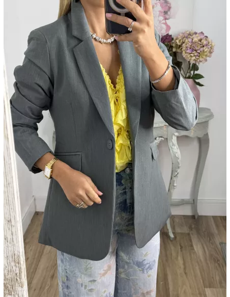 Chaqueta Amarenta gris verdeso