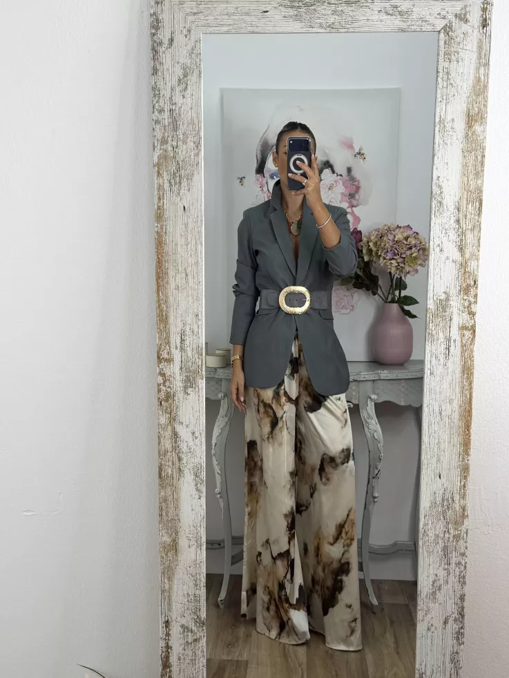 Chaqueta Amarenta gris verdeso