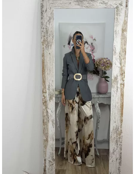 Chaqueta Amarenta gris verdeso