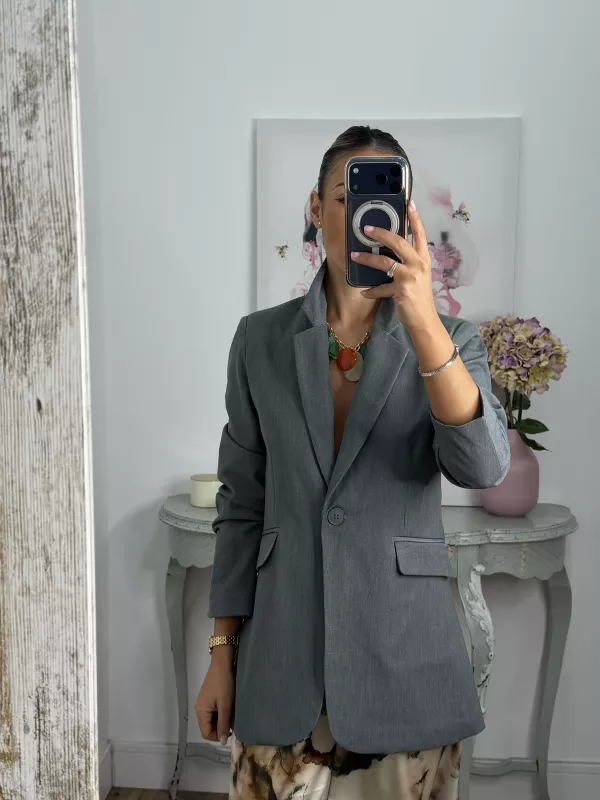 Chaqueta Amarenta gris verdeso