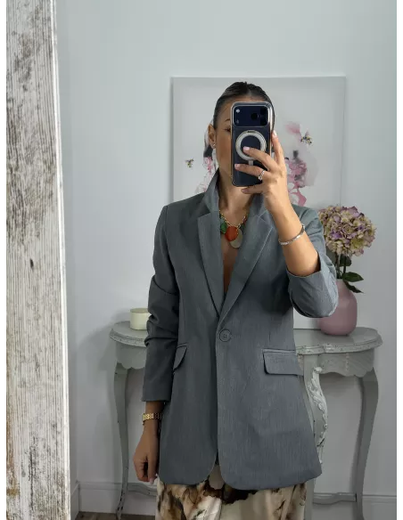 Chaqueta Amarenta gris verdeso
