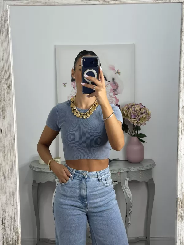 Camiseta Vanilla azul