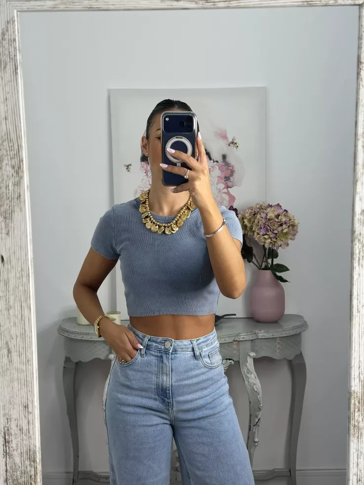 Camiseta Vanilla azul