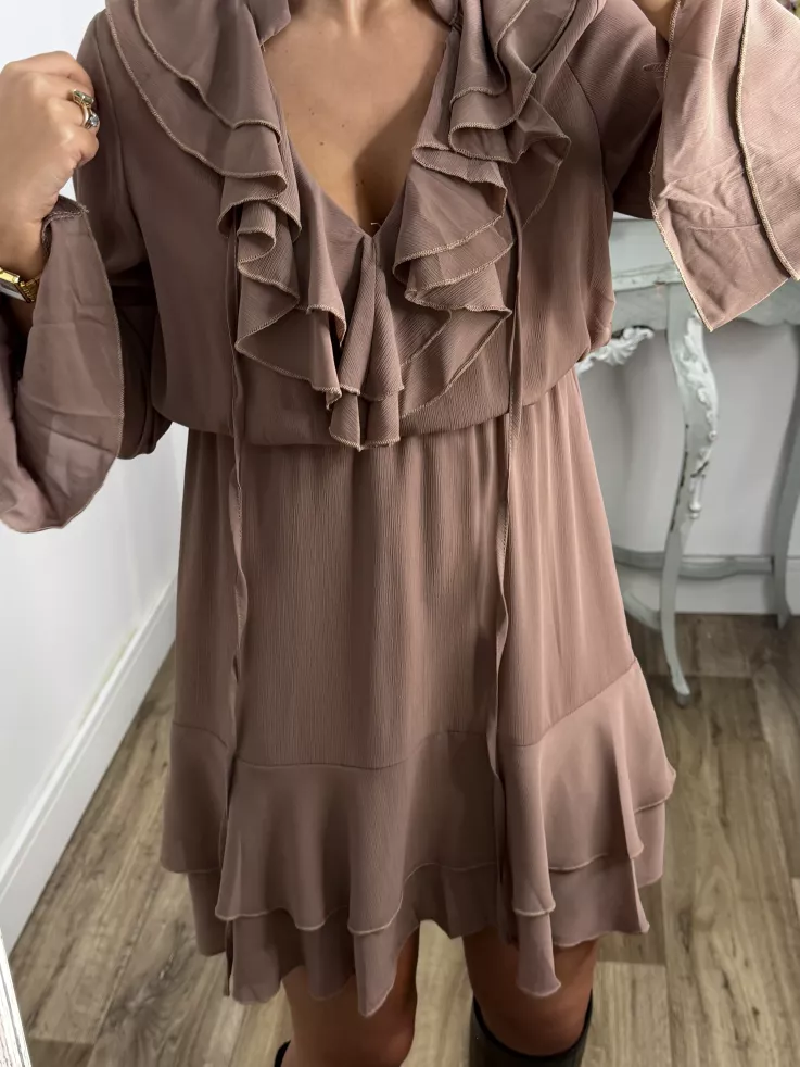 Vestido Ninoska maquillaje