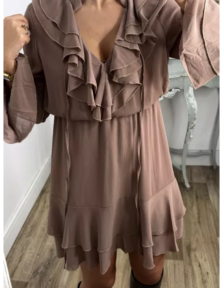 Vestido Ninoska maquillaje