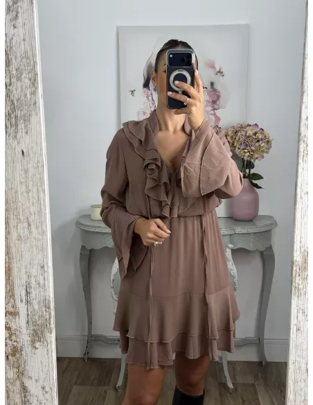 Vestido Ninoska maquillaje