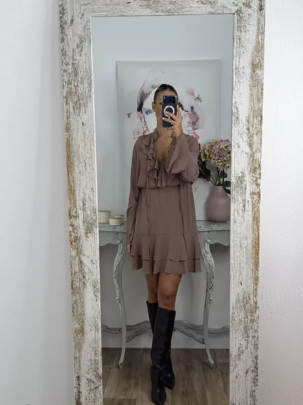 Vestido Ninoska maquillaje