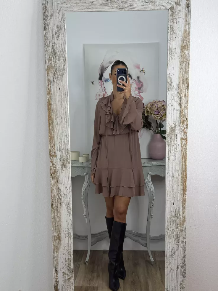 Vestido Ninoska maquillaje