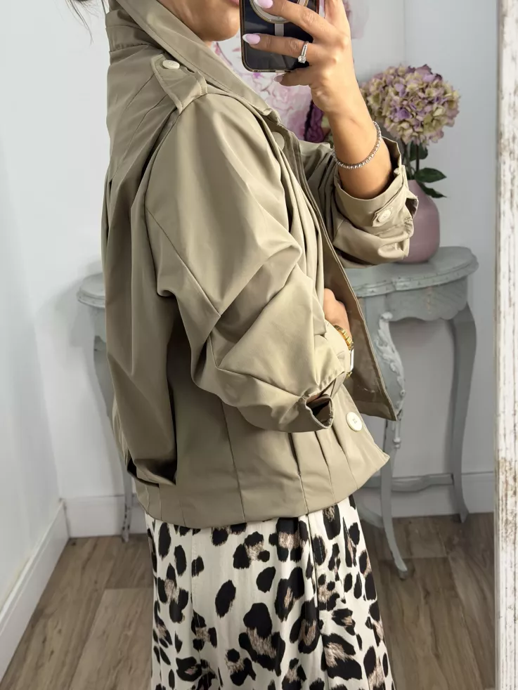 Bomber pliegue camel