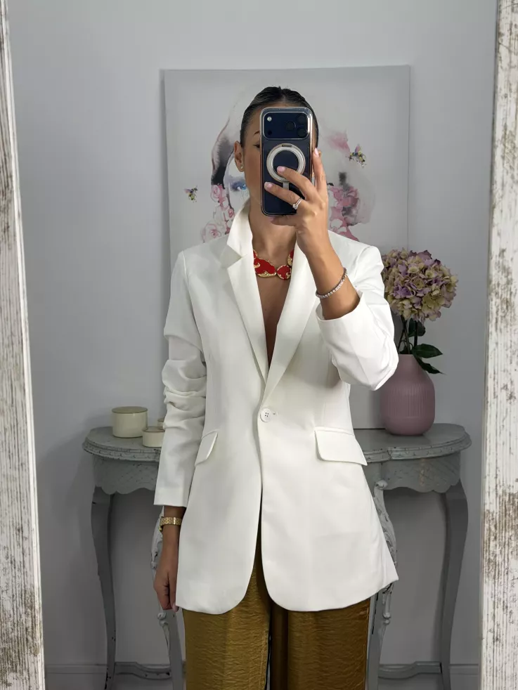 Chaqueta Amarenta blanca