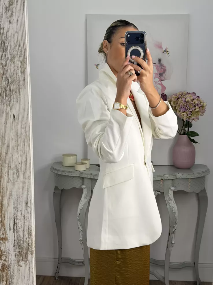 Chaqueta Amarenta blanca