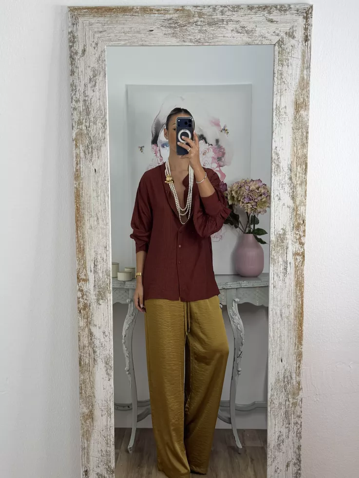 Camisa Teha cuello tirilla