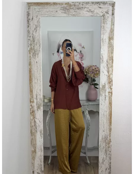 Camisa Teha cuello tirilla