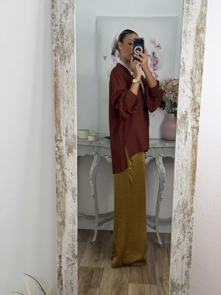 Camisa Teha cuello tirilla