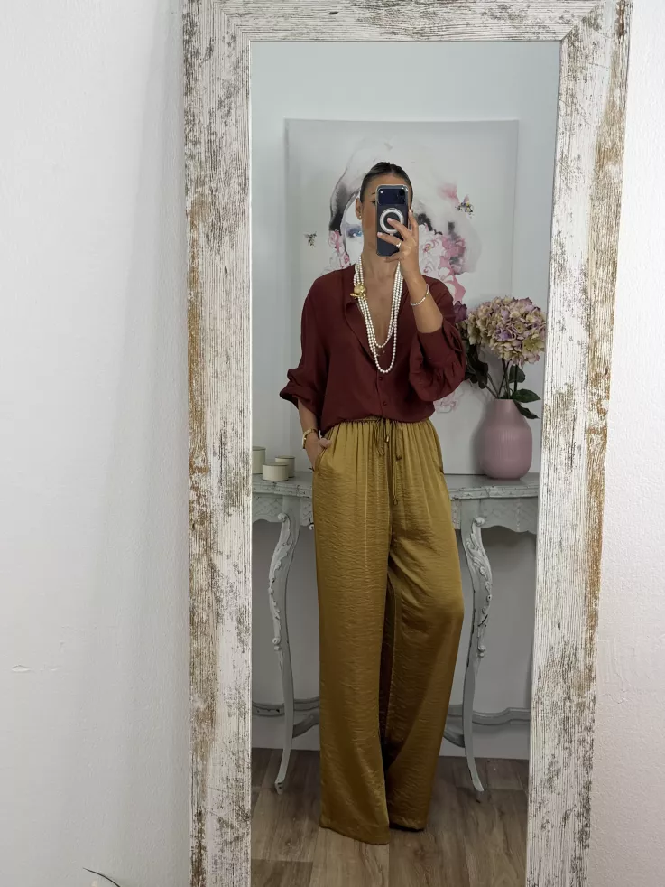 Camisa Teha cuello tirilla