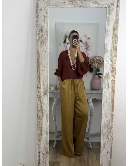 Camisa Teha cuello tirilla