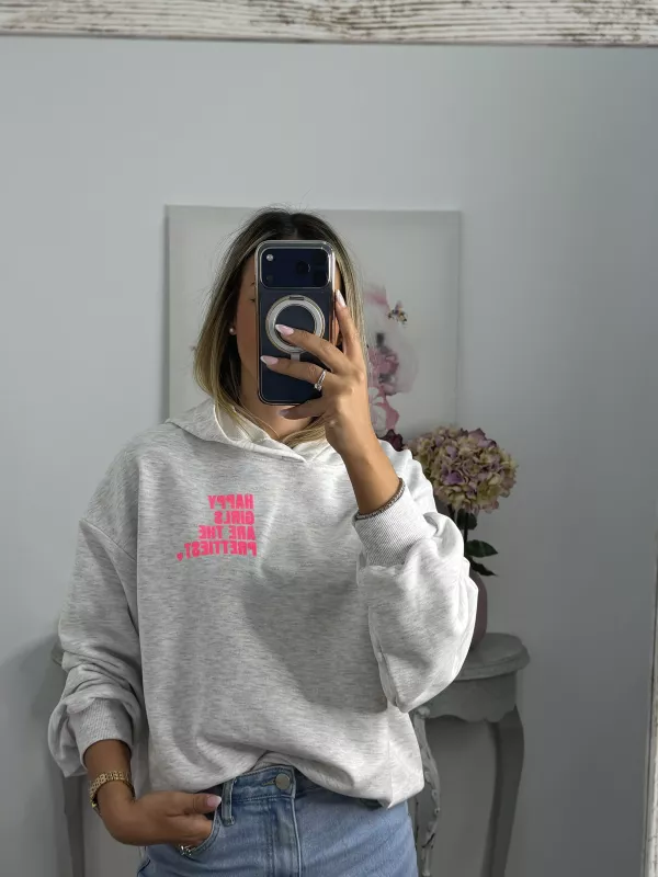 copia de Sudadera Happy amarilla