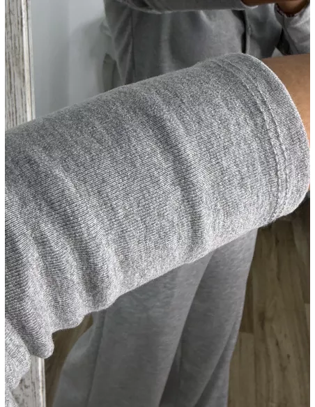 Camiseta Valeris botones gris