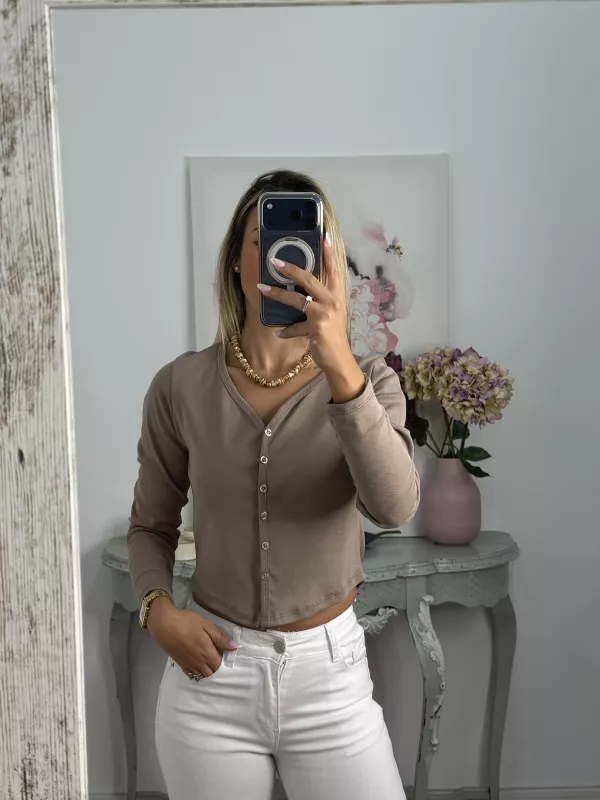 Camiseta Valeris taupe
