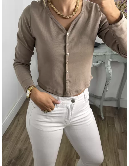 Camiseta Valeris taupe