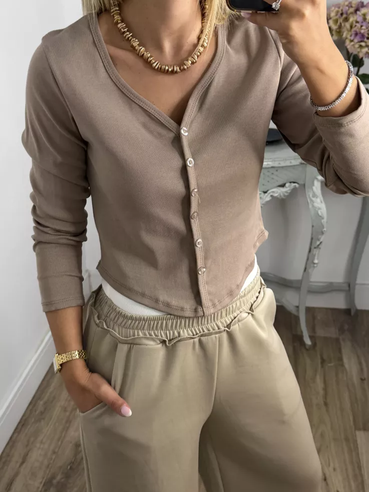 Camiseta Valeris taupe