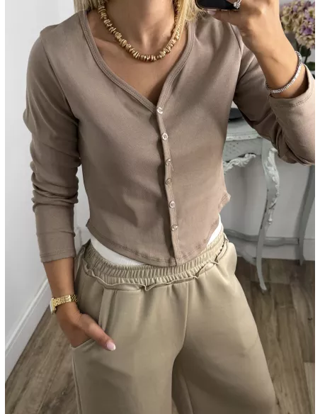 Camiseta Valeris taupe