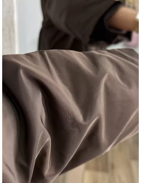 Cortavientos cuello chimenea choco