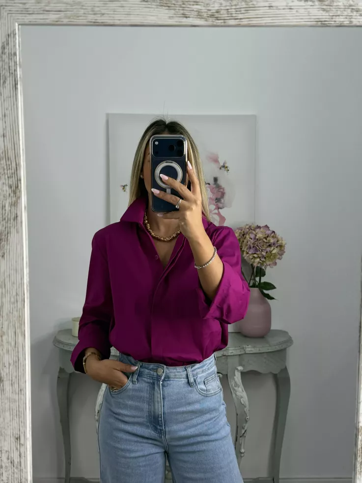 Camisa Selena buganvilla