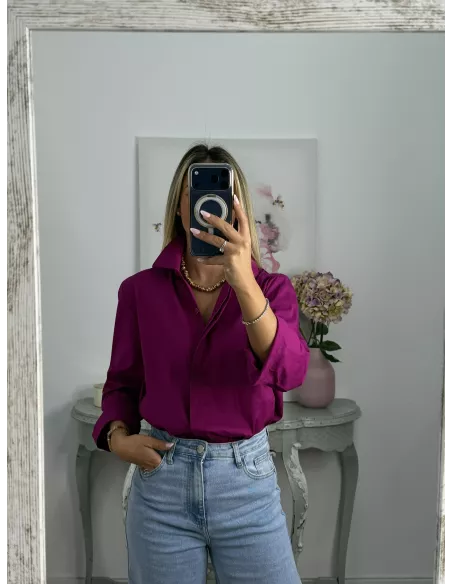 Camisa Selena buganvilla