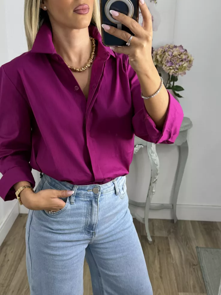 Camisa Selena buganvilla