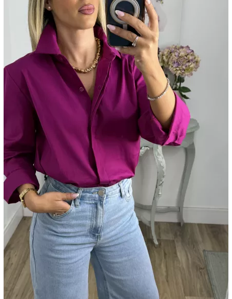 Camisa Selena buganvilla