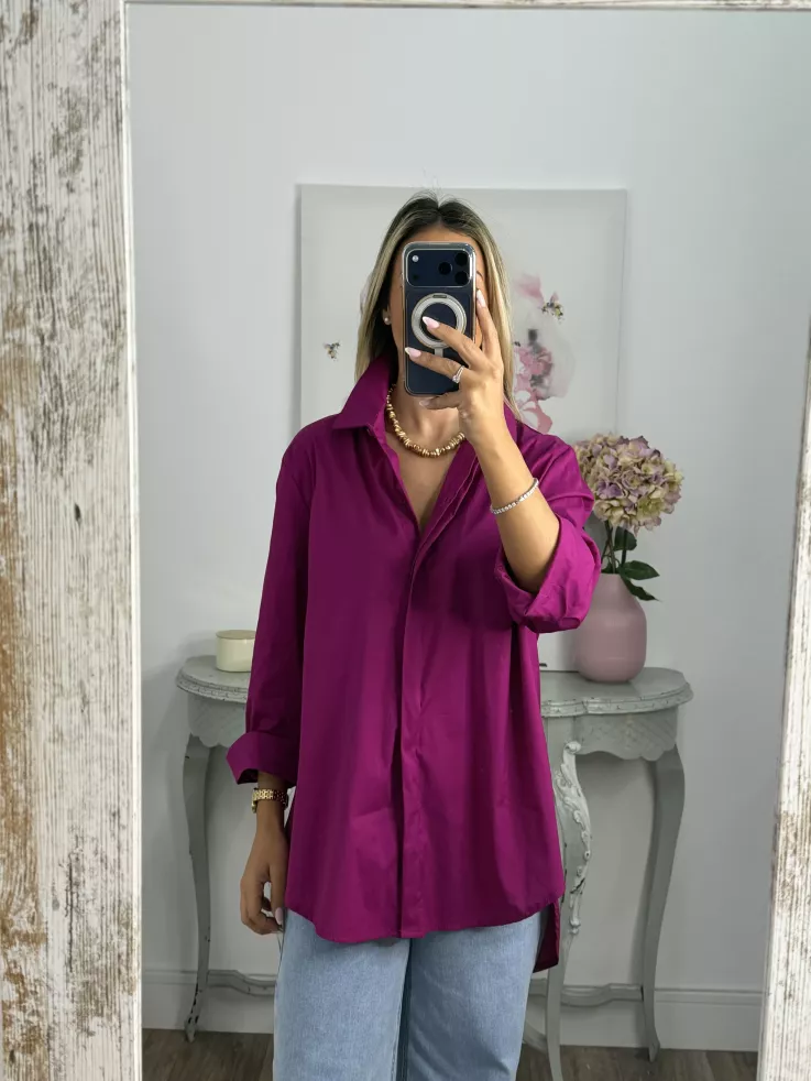 Camisa Selena buganvilla